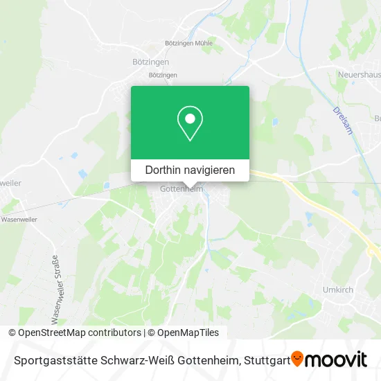 Sportgaststätte Schwarz-Weiß Gottenheim Karte