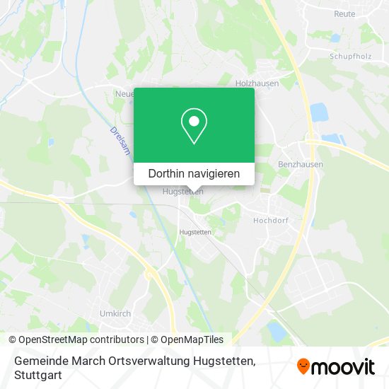 Gemeinde March Ortsverwaltung Hugstetten Karte