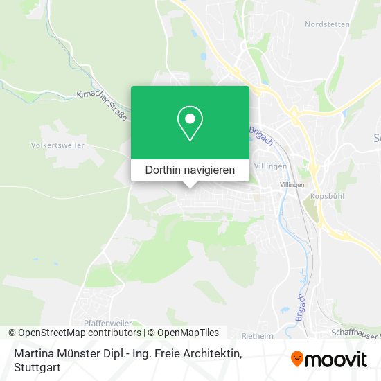 Martina Münster Dipl.- Ing. Freie Architektin Karte