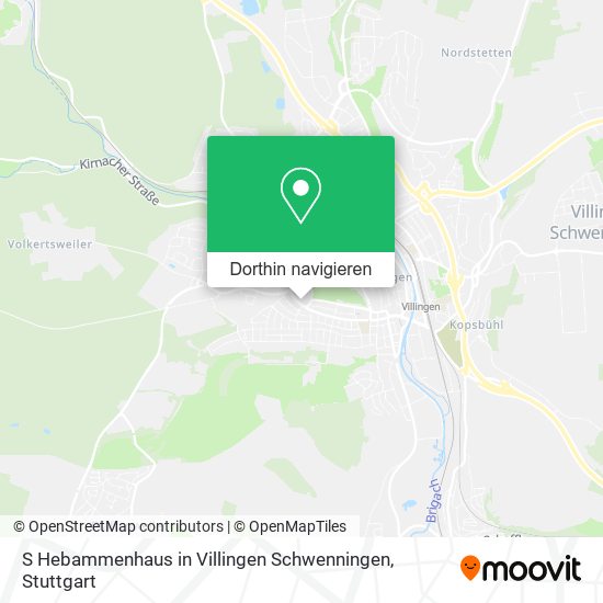 S Hebammenhaus in Villingen Schwenningen Karte