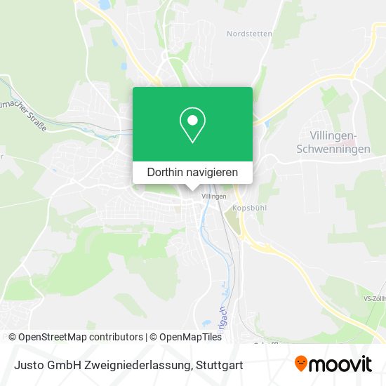 Justo GmbH Zweigniederlassung Karte