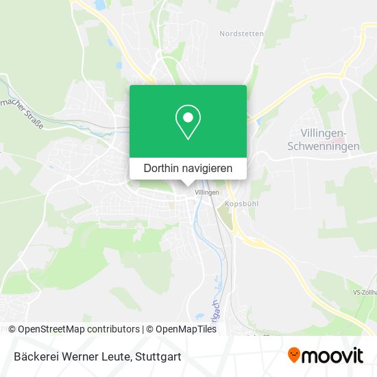 Bäckerei Werner Leute Karte