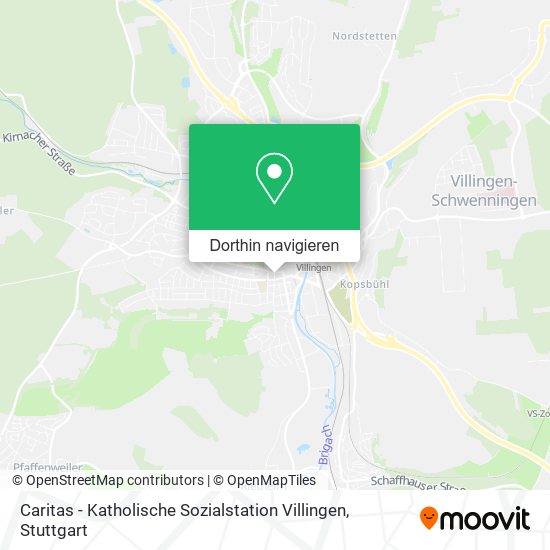 Caritas - Katholische Sozialstation Villingen Karte
