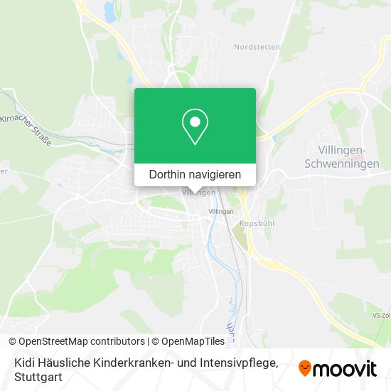 Kidi Häusliche Kinderkranken- und Intensivpflege Karte