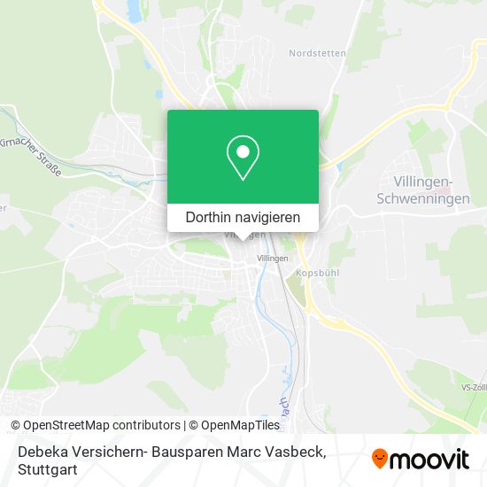 Debeka Versichern- Bausparen Marc Vasbeck Karte
