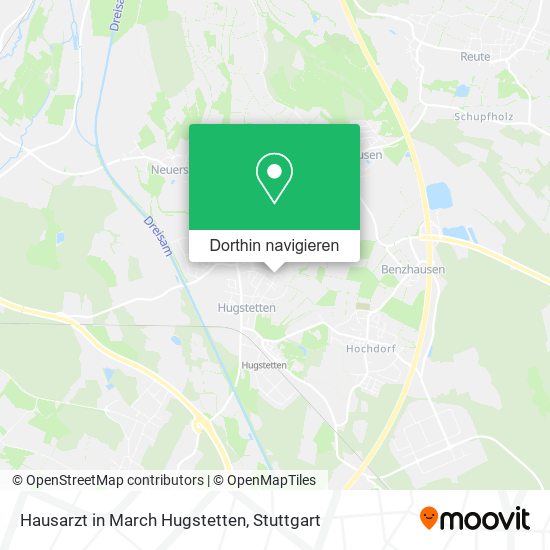 Hausarzt in March Hugstetten Karte