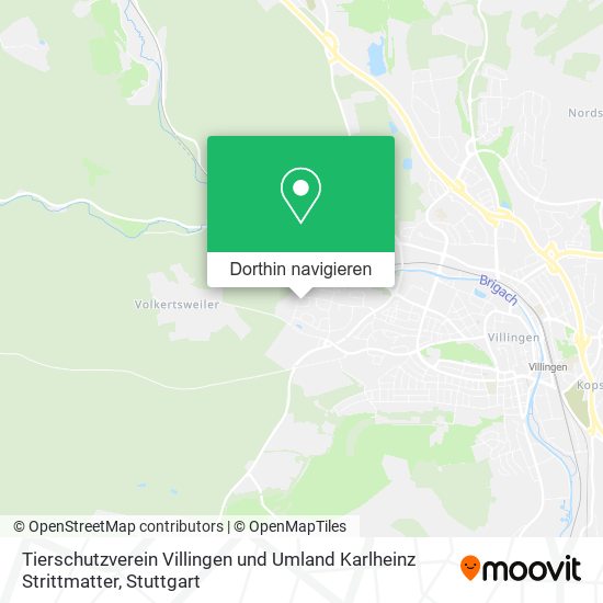 Tierschutzverein Villingen und Umland Karlheinz Strittmatter Karte