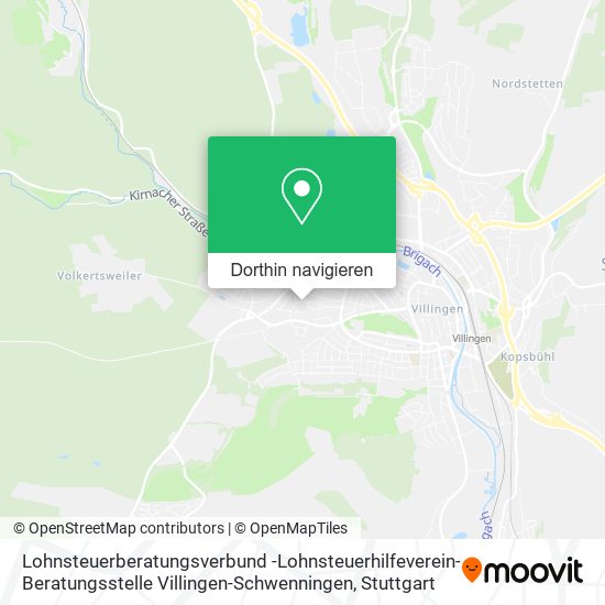 Lohnsteuerberatungsverbund -Lohnsteuerhilfeverein- Beratungsstelle Villingen-Schwenningen Karte