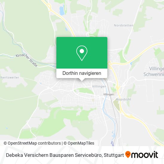 Debeka Versichern Bausparen Servicebüro Karte