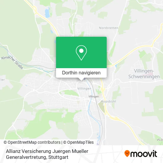 Allianz Versicherung Juergen Mueller Generalvertretung Karte