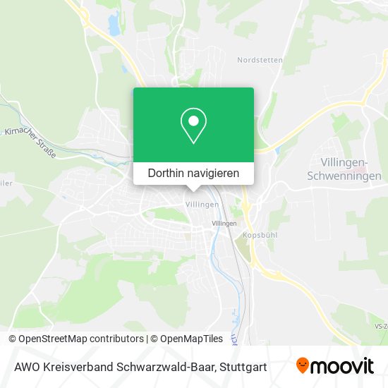 AWO Kreisverband Schwarzwald-Baar Karte