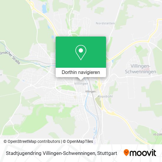 Stadtjugendring Villingen-Schwenningen Karte