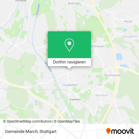 Gemeinde March Karte