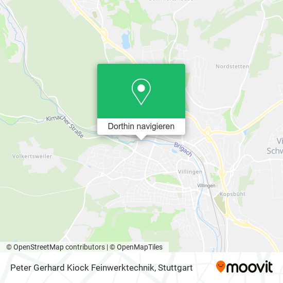 Peter Gerhard Kiock Feinwerktechnik Karte