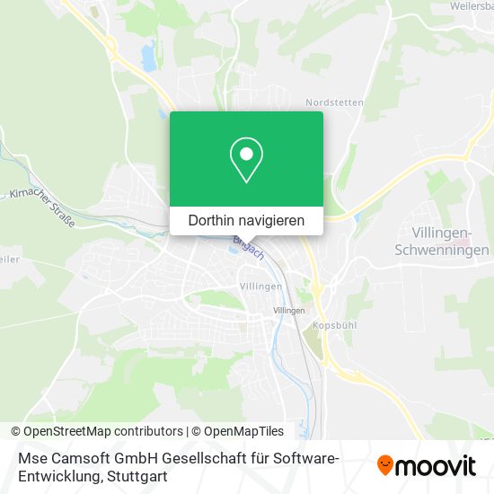 Mse Camsoft GmbH Gesellschaft für Software-Entwicklung Karte