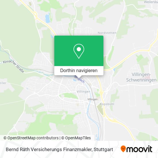 Bernd Räth Versicherungs Finanzmakler Karte