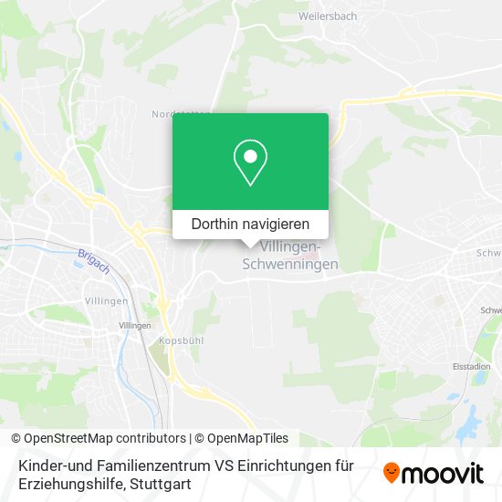 Kinder-und Familienzentrum VS Einrichtungen für Erziehungshilfe Karte