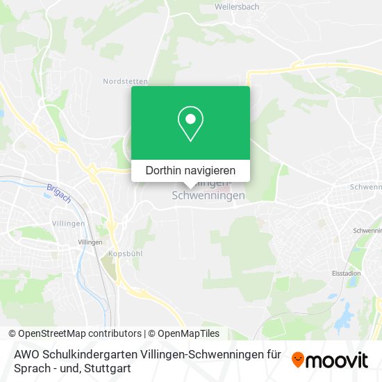 AWO Schulkindergarten Villingen-Schwenningen für Sprach - und Karte