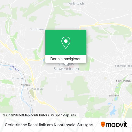 Geriatrische Rehaklinik am Klosterwald Karte