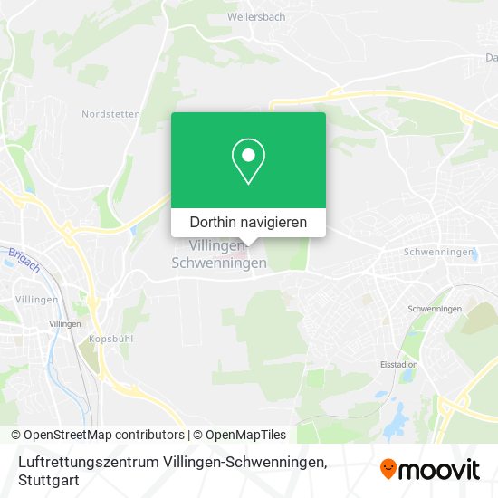 Luftrettungszentrum Villingen-Schwenningen Karte