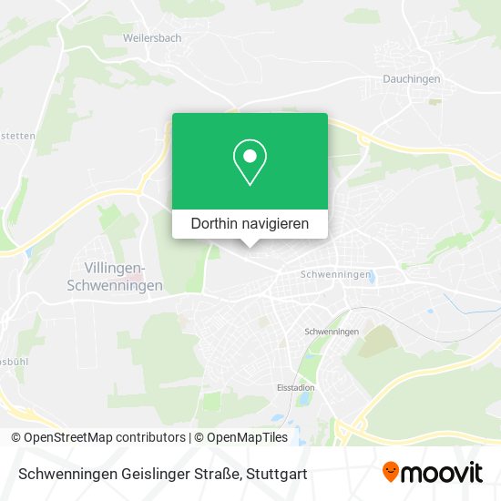 Schwenningen Geislinger Straße Karte