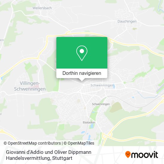 Giovanni d'Addio und Oliver Dippmann Handelsvermittlung Karte