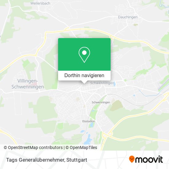 Tags Generalübernehmer Karte