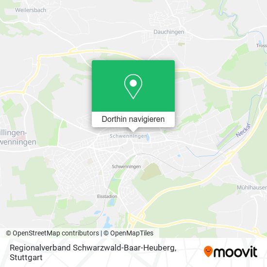 Regionalverband Schwarzwald-Baar-Heuberg Karte