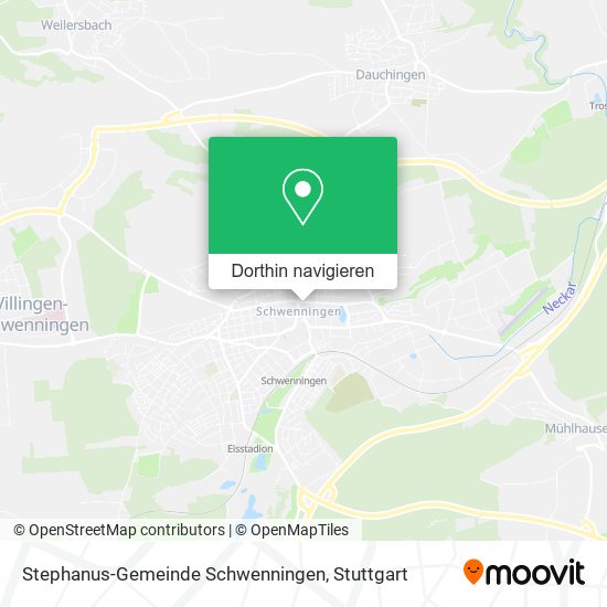 Stephanus-Gemeinde Schwenningen Karte