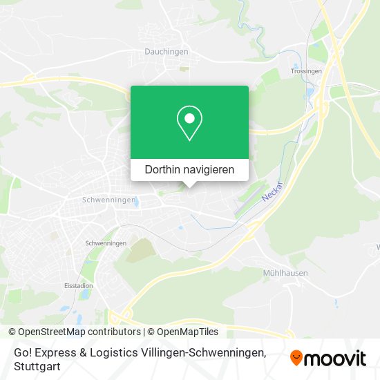 Go! Express & Logistics Villingen-Schwenningen Karte