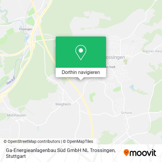 Ga-Energieanlagenbau Süd GmbH NL Trossingen Karte