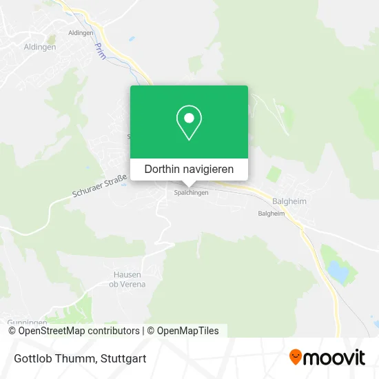 Gottlob Thumm Karte