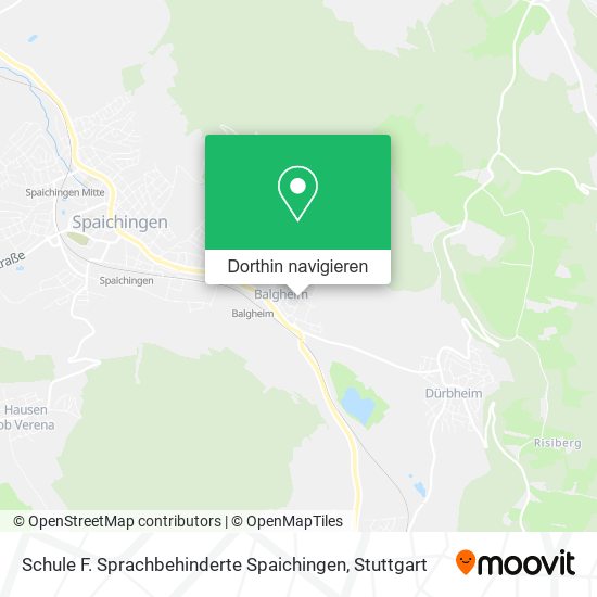 Schule F. Sprachbehinderte Spaichingen Karte