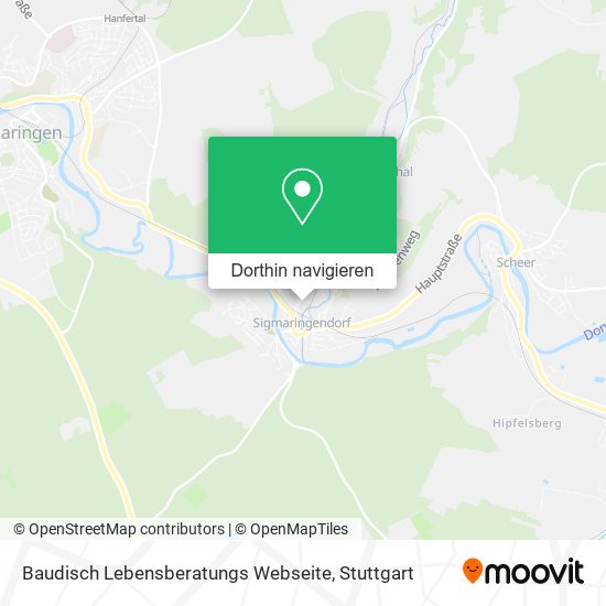 Baudisch Lebensberatungs Webseite Karte
