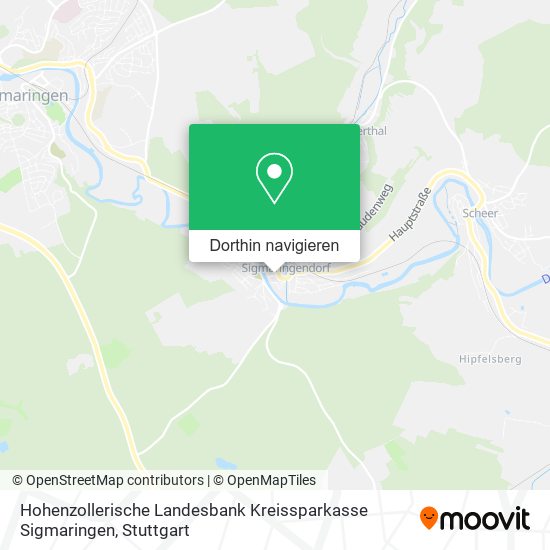 Hohenzollerische Landesbank Kreissparkasse Sigmaringen Karte