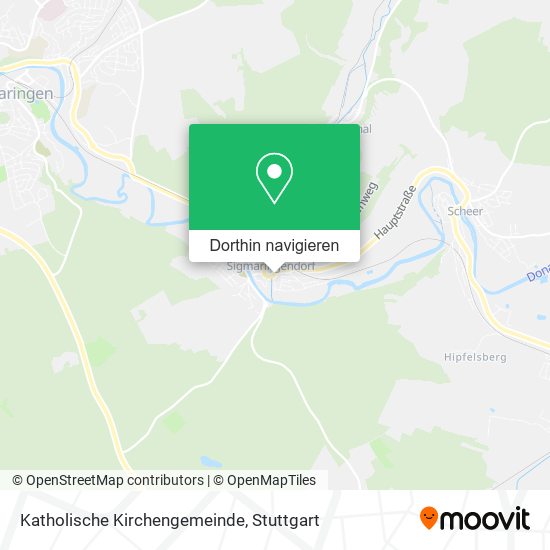 Katholische Kirchengemeinde Karte