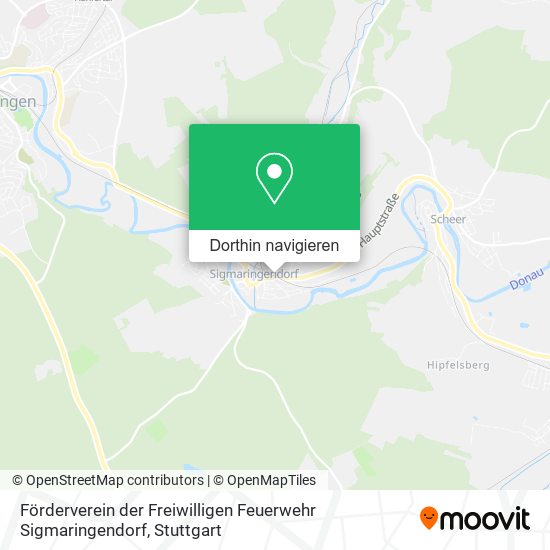 Förderverein der Freiwilligen Feuerwehr Sigmaringendorf Karte
