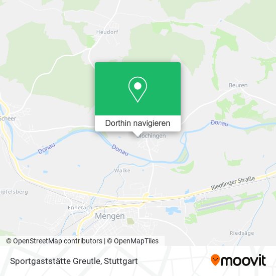 Sportgaststätte Greutle Karte