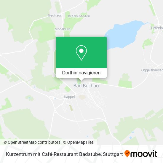 Kurzentrum mit Café-Restaurant Badstube Karte