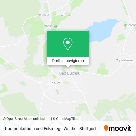 Kosmetikstudio und Fußpflege Walther Karte