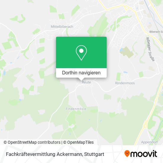 Fachkräftevermittlung Ackermann Karte