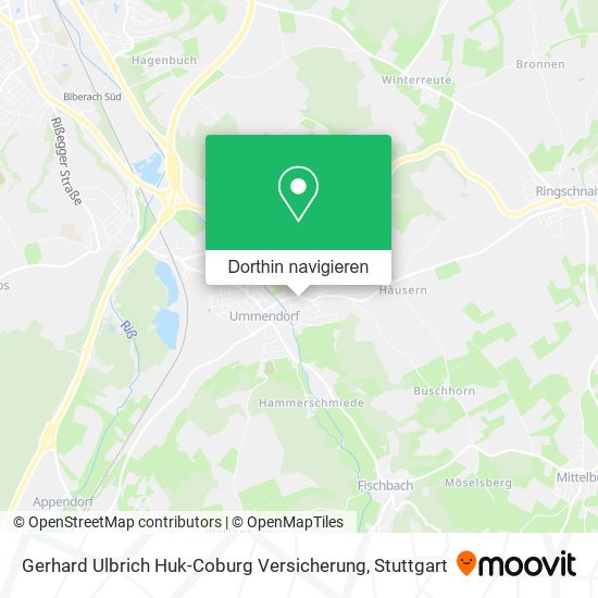 Gerhard Ulbrich Huk-Coburg Versicherung Karte