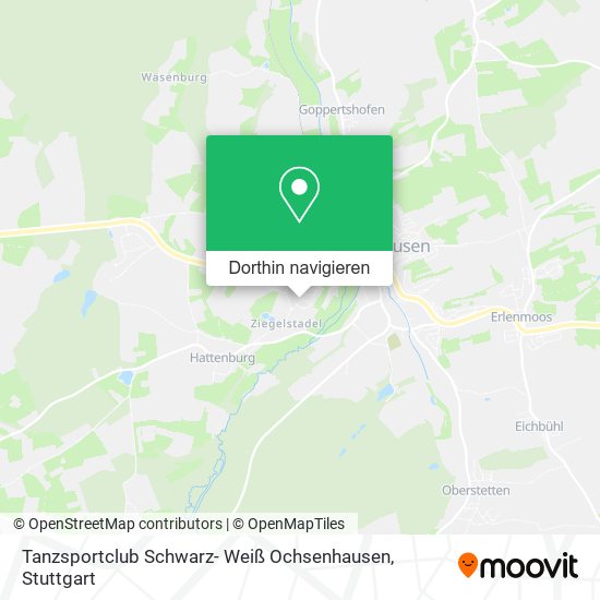 Tanzsportclub Schwarz- Weiß Ochsenhausen Karte