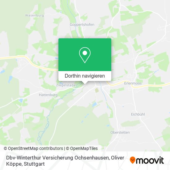 Dbv-Winterthur Versicherung Ochsenhausen, Oliver Köppe Karte