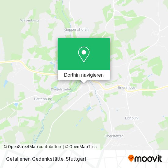 Gefallenen-Gedenkstätte Karte