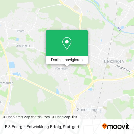 E 3 Energie Entwicklung Erfolg Karte