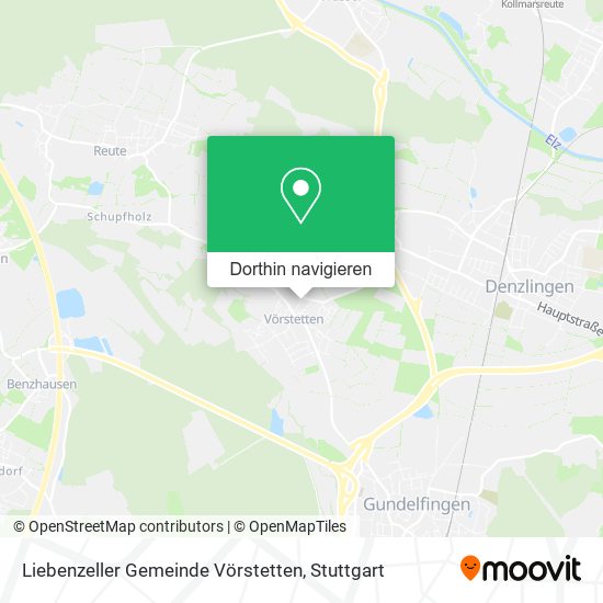 Liebenzeller Gemeinde Vörstetten Karte