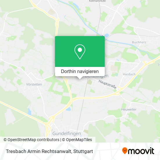 Tresbach Armin Rechtsanwalt Karte