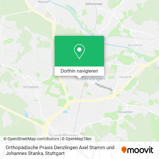 Orthopädische Praxis Denzlingen Axel Stamm und Johannes Stanka Karte