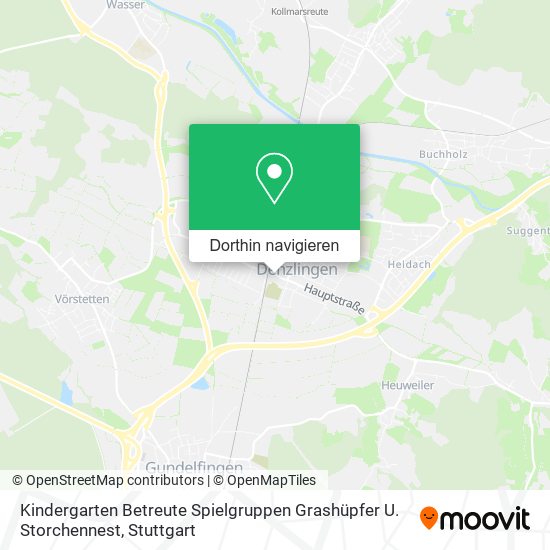 Kindergarten Betreute Spielgruppen Grashüpfer U. Storchennest Karte